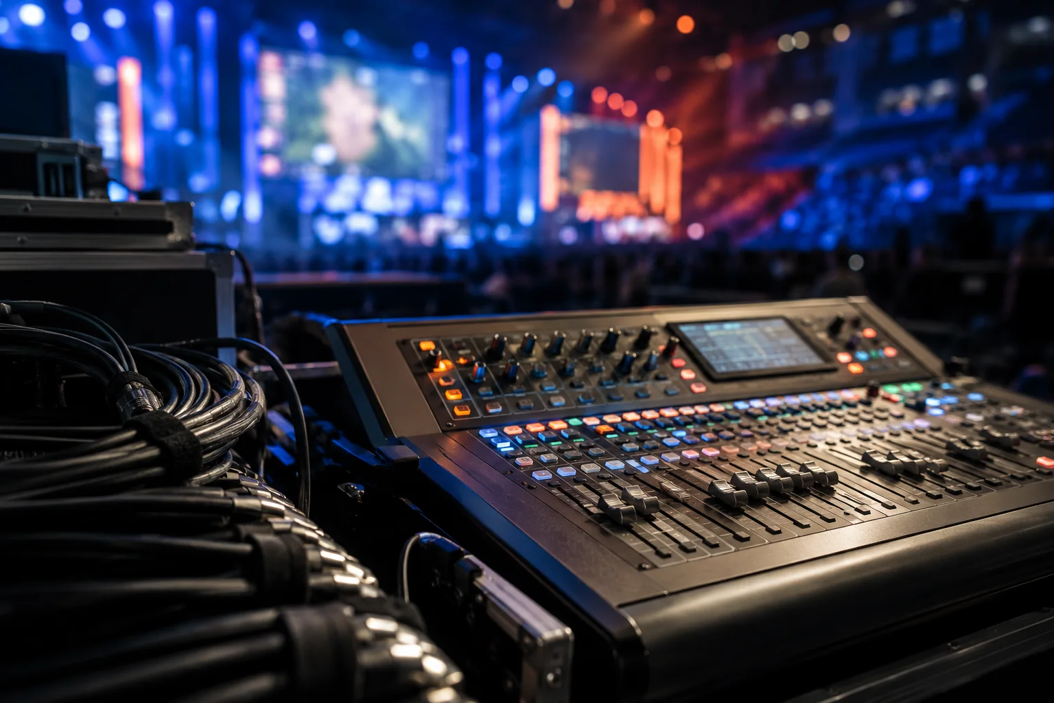 Mikser audio i przewody